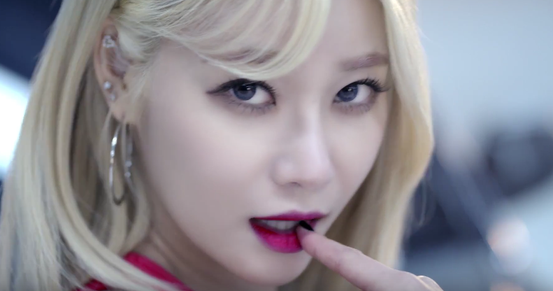 “Ai Wo Chodai” is T.M.Revolution featuring AOA as hot racing girls