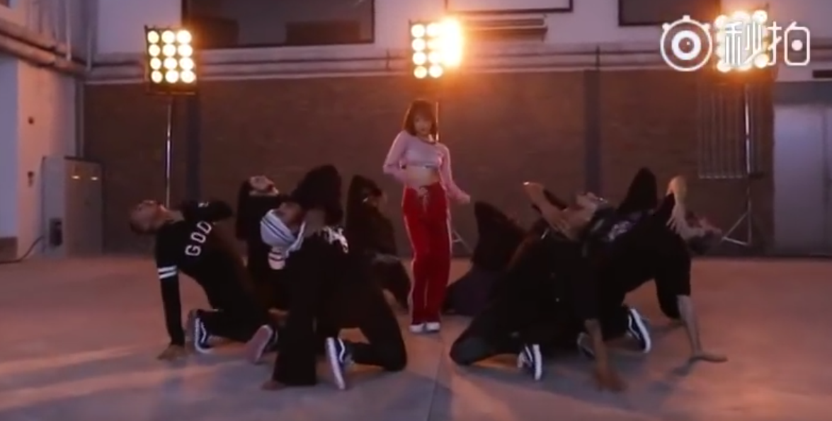 Victoria is attractive in music video and dance version for sultry